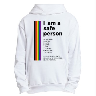 I Am A Safe Person Ally LGBT Proud Gay Lesbian LGBT Month Urban Pullover Hoodie