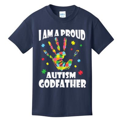 I Am A Proud Autism Godfather Love Support Teach Kids T-Shirt