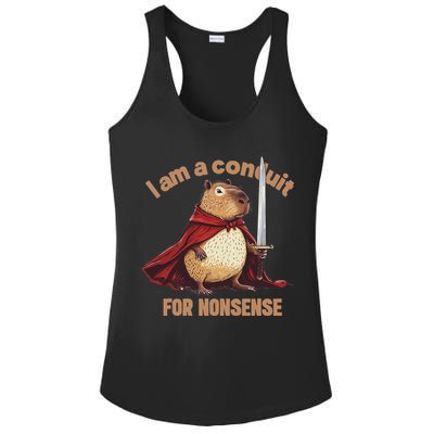 I Am A Conduit For Nonsense Ladies PosiCharge Competitor Racerback Tank