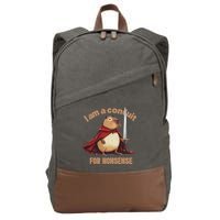 I Am A Conduit For Nonsense Cotton Canvas Backpack