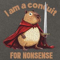 I Am A Conduit For Nonsense Cotton Canvas Backpack