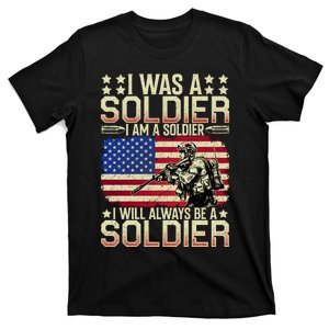 I Am A Soldier USA Veteran T T-Shirt