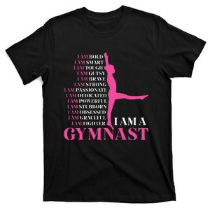 I Am A Gymnast Gymnastics Retro Sports T-Shirt