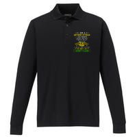 I Am A Vietnam Veteran I Served My Country Performance Long Sleeve Polo