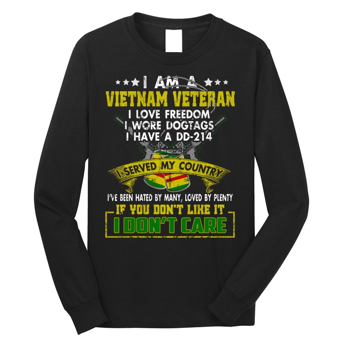 I Am A Vietnam Veteran I Served My Country Long Sleeve Shirt