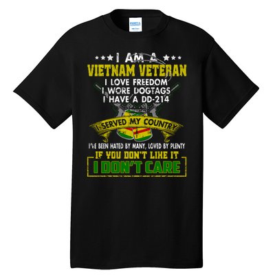 I Am A Vietnam Veteran I Served My Country Tall T-Shirt