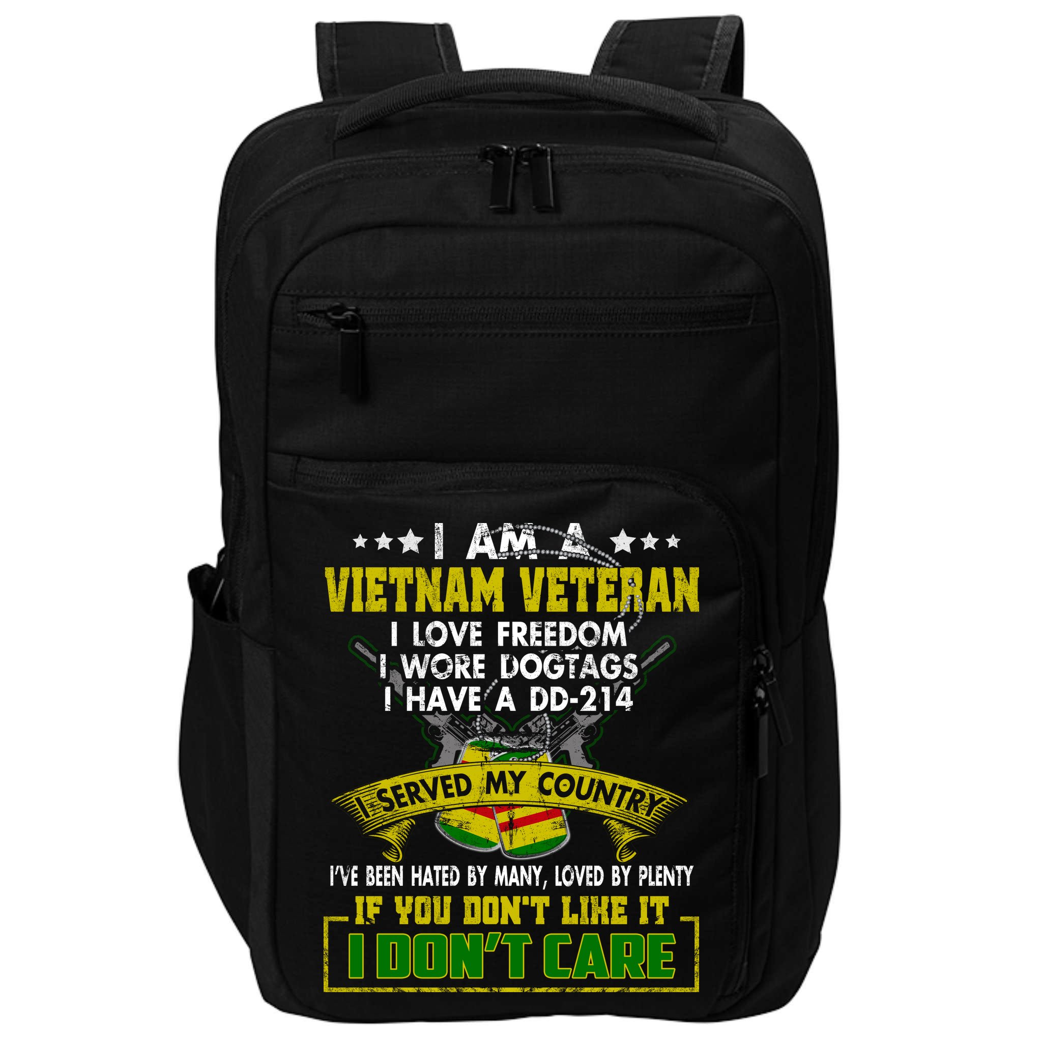 I Am A Vietnam Veteran I Served My Country Impact Tech Backpack