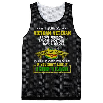 I Am A Vietnam Veteran I Served My Country Mesh Reversible Basketball Jersey Tank