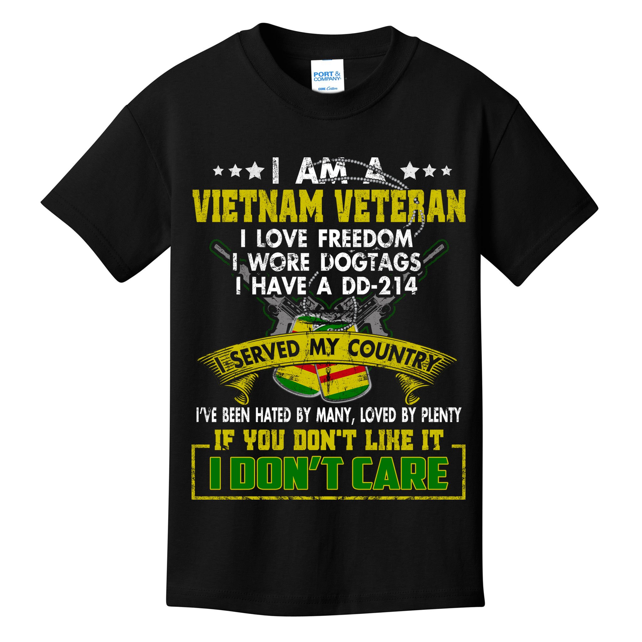 I Am A Vietnam Veteran I Served My Country Kids T-Shirt