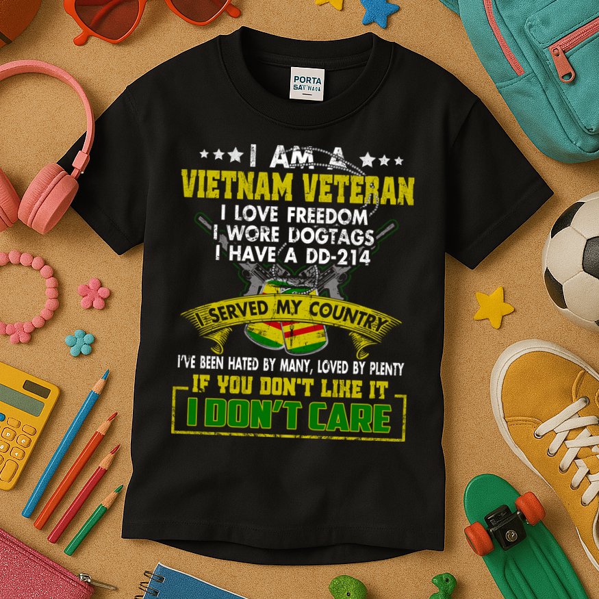 I Am A Vietnam Veteran I Served My Country Kids T-Shirt