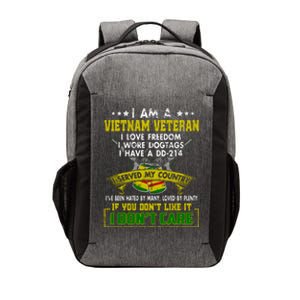 I Am A Vietnam Veteran I Served My Country Vector Backpack