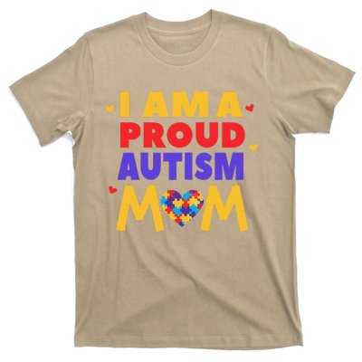 I Am A Proud Autism Mom Autistic Support Awareness T-Shirt