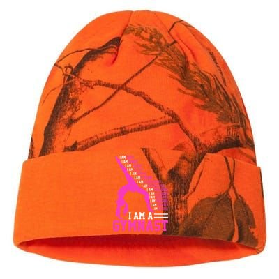 I Am A Gymnast Motivation Handstand Gymnastics Kati Licensed 12" Camo Beanie