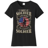 I Am A Soldier USA Veteran T Women's T-Shirt