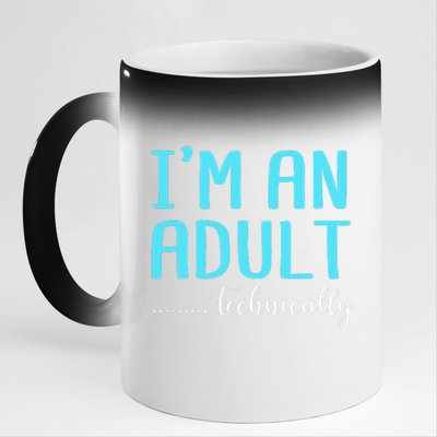 Im An Adult Technically 11oz Black Color Changing Mug