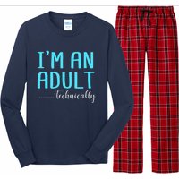 Im An Adult Technically Long Sleeve Pajama Set