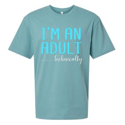 Im An Adult Technically Sueded Cloud Jersey T-Shirt