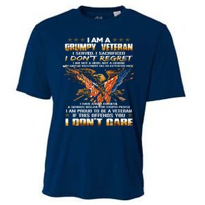 I Am A Grumpy Old Veteran I Served I Sacrificed Cooling Performance Crew T-Shirt