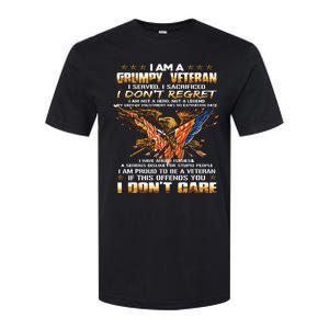 I Am A Grumpy Old Veteran I Served I Sacrificed Softstyle CVC T-Shirt