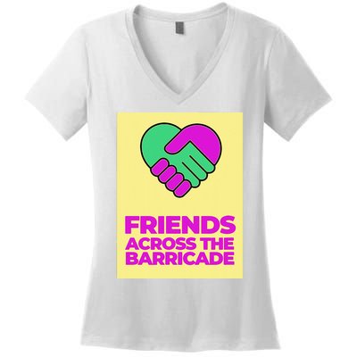 I Am A Derry Girl Friends Across The Barricade Women's V-Neck T-Shirt