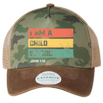 I Am A Child Of God Christian Bible Verse John 1:12 Legacy Tie Dye Trucker Hat