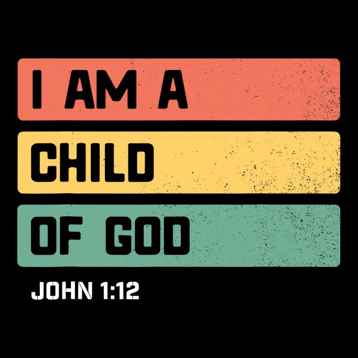 I Am A Child Of God Christian Bible Verse John 1:12 7-Panel Snapback Hat
