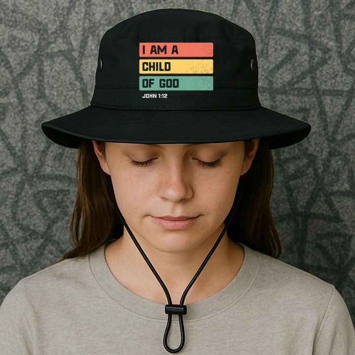 I Am A Child Of God Christian Bible Verse John 1:12 Bucket Hat
