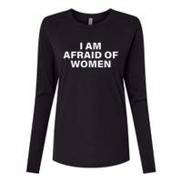 I Am Afraid Of Women Womens Cotton Relaxed Long Sleeve T-Shirt