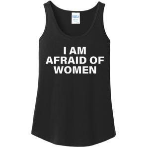 I Am Afraid Of Women Ladies Essential Tank