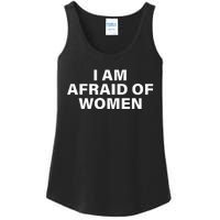 I Am Afraid Of Women Ladies Essential Tank