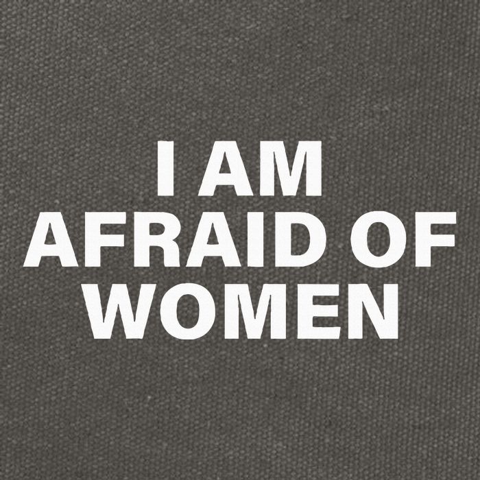 I Am Afraid Of Women Cotton Canvas Backpack