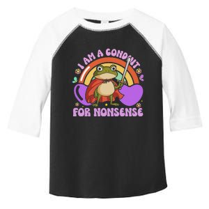 I Am A Conduit For Nonsense Funny Frog Knight Toddler Fine Jersey T-Shirt