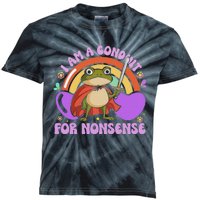 I Am A Conduit For Nonsense Funny Frog Knight Kids Tie-Dye T-Shirt