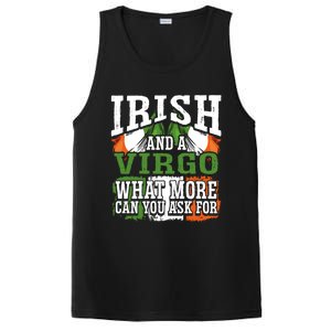 Irish And A Virgo Funny Flag Zodiac Facts Birthday Gift PosiCharge Competitor Tank