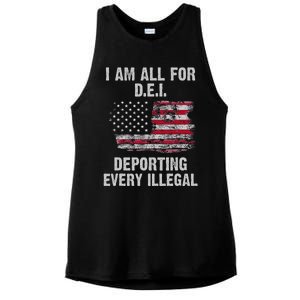 I Am All For Dei Deporting Every Illegal Ladies PosiCharge Tri-Blend Wicking Tank