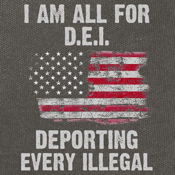 I Am All For Dei Deporting Every Illegal Cotton Canvas Backpack