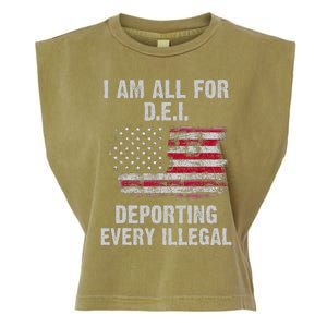 I Am All For Dei Deporting Every Illegal Garment-Dyed Women's Muscle Tee