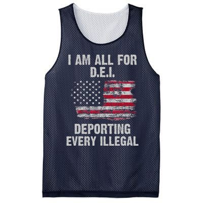 I Am All For Dei Deporting Every Illegal Mesh Reversible Basketball Jersey Tank