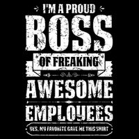 I Am A Proud Boss Of Freaking Awesome Employees 16 in Basic Backpack