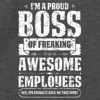 I Am A Proud Boss Of Freaking Awesome Employees Vector Backpack