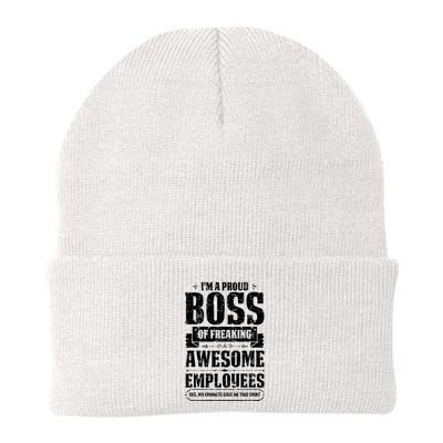 I Am A Proud Boss Of Freaking Awesome Employees Beanie