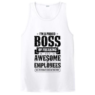 I Am A Proud Boss Of Freaking Awesome Employees PosiCharge Competitor Tank