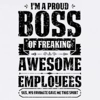 I Am A Proud Boss Of Freaking Awesome Employees Golf Towel