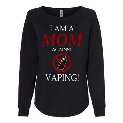 I Am A Mom Against Vaping Womens California Wash Sweatshirt