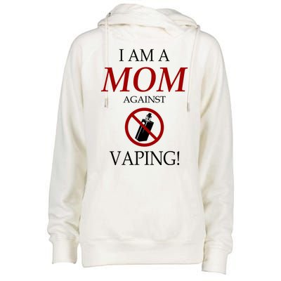 I Am A Mom Against Vaping Womens Funnel Neck Pullover Hood