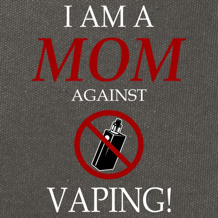 I Am A Mom Against Vaping Cotton Canvas Backpack