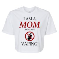 I Am A Mom Against Vaping Bella+Canvas Jersey Crop Tee