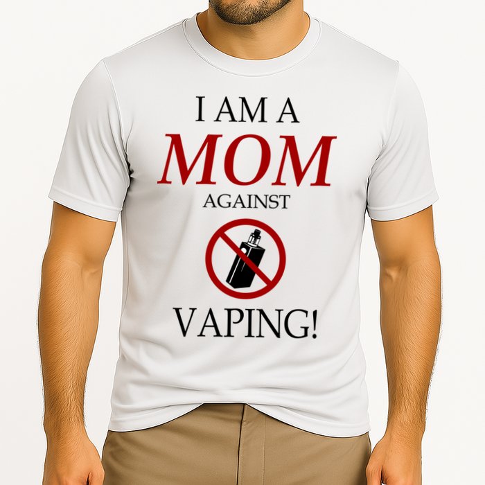 I Am A Mom Against Vaping Cooling Performance Crew T-Shirt