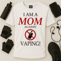 I Am A Mom Against Vaping Cooling Performance Crew T-Shirt