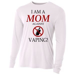 I Am A Mom Against Vaping Cooling Performance Long Sleeve Crew